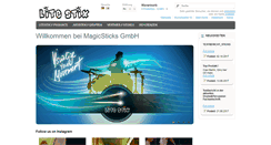 Desktop Screenshot of magicsticks.com