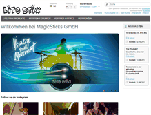 Tablet Screenshot of magicsticks.com